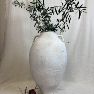 vaso bianco antico da giardino o da casa